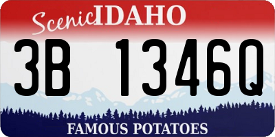 ID license plate 3B1346Q