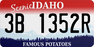 ID license plate 3B1352R