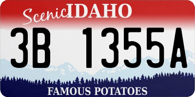 ID license plate 3B1355A