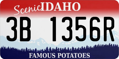 ID license plate 3B1356R
