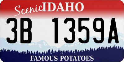 ID license plate 3B1359A