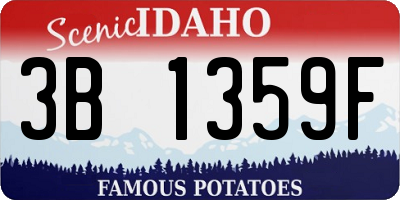 ID license plate 3B1359F