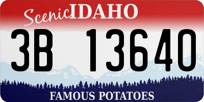 ID license plate 3B1364O