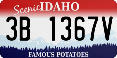 ID license plate 3B1367V