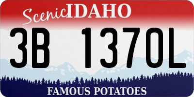 ID license plate 3B1370L