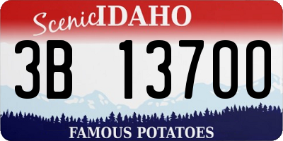 ID license plate 3B1370O