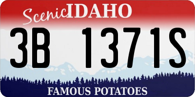 ID license plate 3B1371S