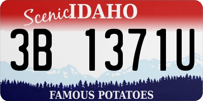 ID license plate 3B1371U