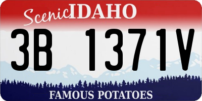 ID license plate 3B1371V