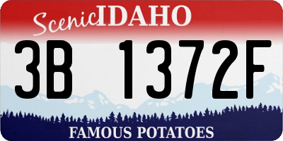 ID license plate 3B1372F