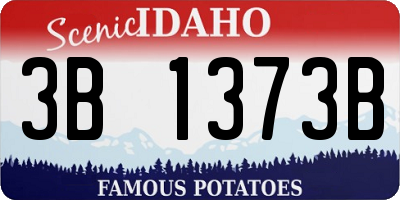 ID license plate 3B1373B