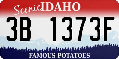 ID license plate 3B1373F