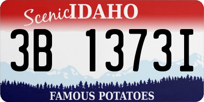 ID license plate 3B1373I