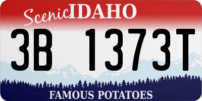 ID license plate 3B1373T