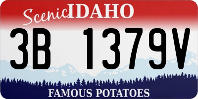 ID license plate 3B1379V