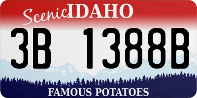ID license plate 3B1388B