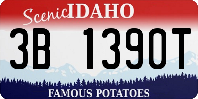 ID license plate 3B1390T