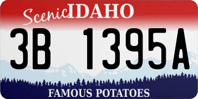 ID license plate 3B1395A