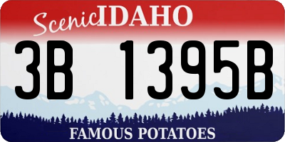 ID license plate 3B1395B