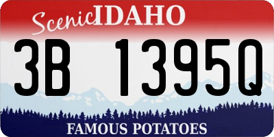 ID license plate 3B1395Q