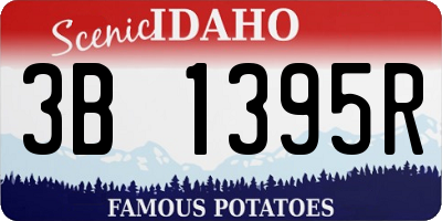 ID license plate 3B1395R