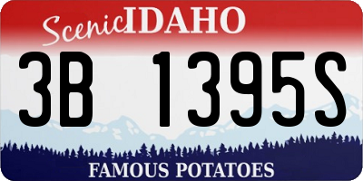 ID license plate 3B1395S