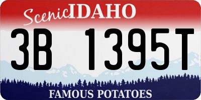 ID license plate 3B1395T