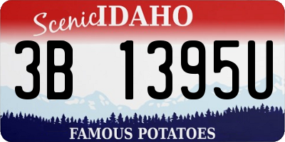 ID license plate 3B1395U