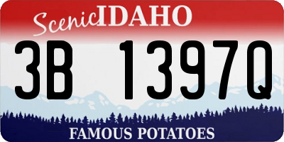 ID license plate 3B1397Q