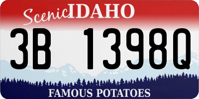 ID license plate 3B1398Q