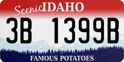 ID license plate 3B1399B