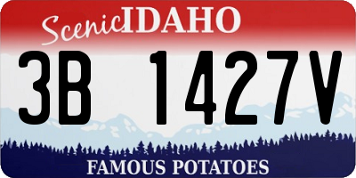 ID license plate 3B1427V