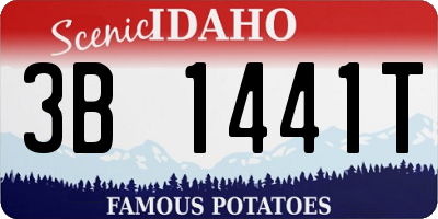 ID license plate 3B1441T