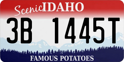 ID license plate 3B1445T