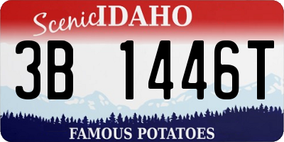 ID license plate 3B1446T