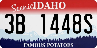ID license plate 3B1448S