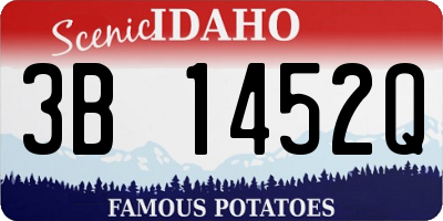 ID license plate 3B1452Q