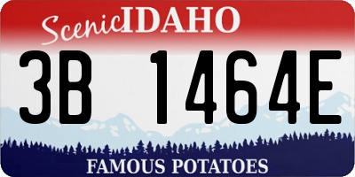ID license plate 3B1464E