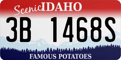 ID license plate 3B1468S