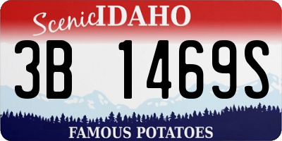 ID license plate 3B1469S