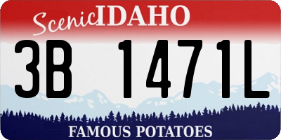 ID license plate 3B1471L