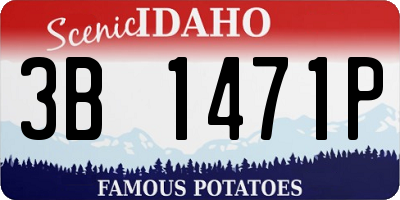 ID license plate 3B1471P
