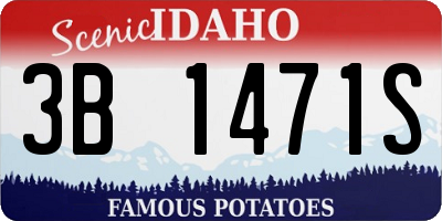 ID license plate 3B1471S