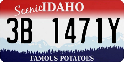 ID license plate 3B1471Y