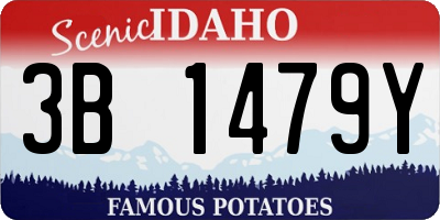 ID license plate 3B1479Y