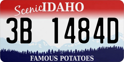 ID license plate 3B1484D