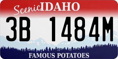 ID license plate 3B1484M