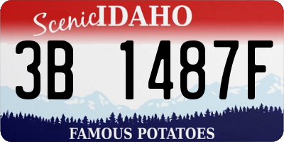 ID license plate 3B1487F