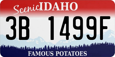 ID license plate 3B1499F