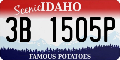 ID license plate 3B1505P